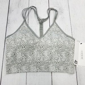 RBX Flow With It Sports Bra Women's Size Large - Gray